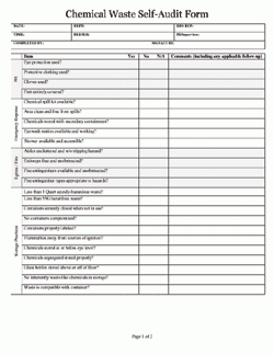 Chemical Waste Audit