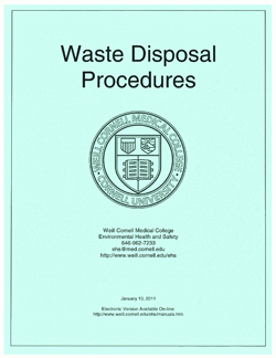Waste Disposal Procedures